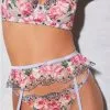 Fleur Du Mal Card Embroidery Thong