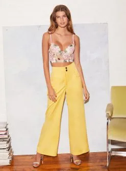 Fleur Du Mal Cotton Wide Leg Jean