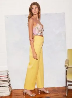 Fleur Du Mal Cotton Wide Leg Jean -Lingerie Store FL 082021 1 2047full