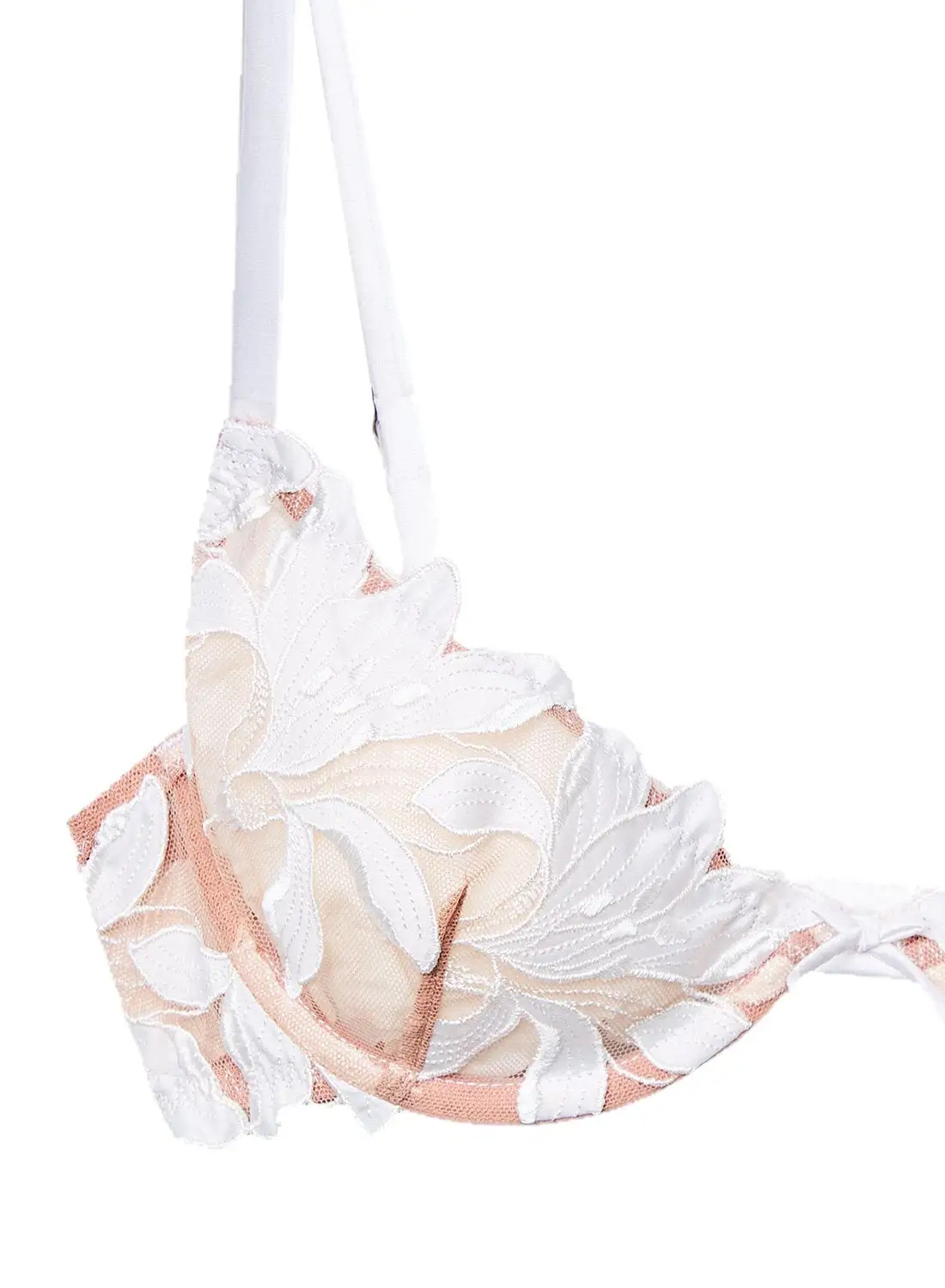 Fleur Du Mal Lily Embroidery Plunge Demi Bra 6 Fleur Du Mal Lily Embroidery Plunge Demi Bra - Image 6