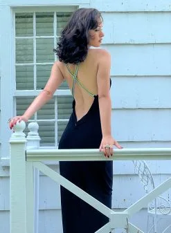 Fleur Du Mal Rhinestone Chain Dress -Lingerie Store IMG 7056web