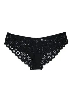 Fleur Du Mal Crochet Lace Cheeky -Lingerie Store PY0060 0100 1