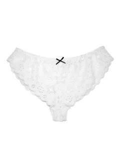 Fleur Du Mal Crochet Lace Cheeky -Lingerie Store PY0060 0300 1