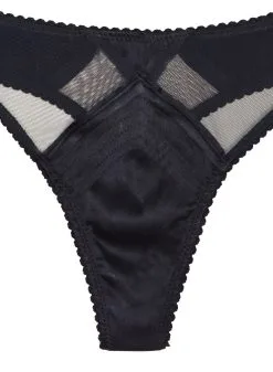 Fleur Du Mal Top Stitch Thong -Lingerie Store PY0082 0100 2
