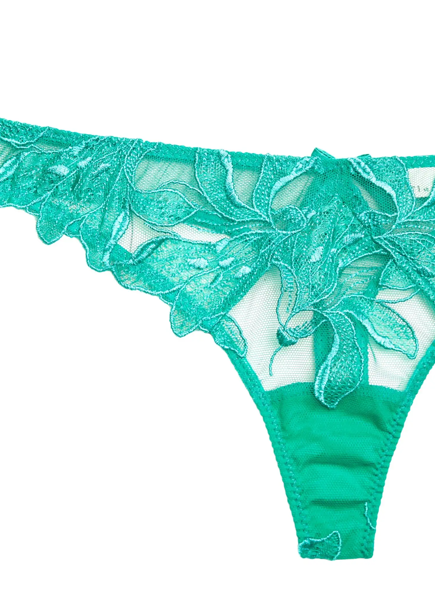 Fleur Du Mal Lily Embroidery Hipster Thong 6 Fleur Du Mal Lily Embroidery Hipster Thong - Image 6