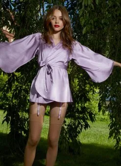 Fleur Du Mal Angel Sleeve Robe -Lingerie Store SHOT 27 0115web