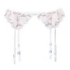 Fleur Du Mal Lily Embroidery Garter Belt