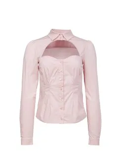 Fleur Du Mal Bella Shirt -Lingerie Store bellashirtpaleroseflat1