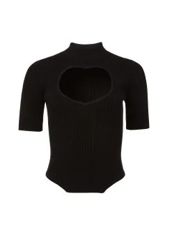 Fleur Du Mal DB Heart Top -Lingerie Store blackhearttopflat1