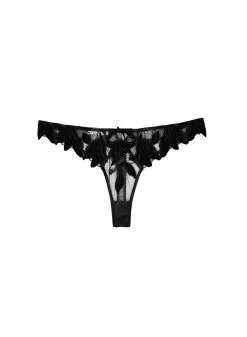 Fleur Du Mal Lily Embroidery Hipster Thong