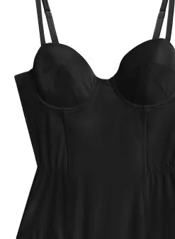 Fleur Du Mal Eco Luxe Jersey Bullet Bodysuit -Lingerie Store blackrecycledbsflat2
