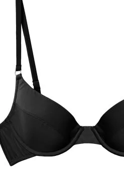 Fleur Du Mal Eco Luxe Jersey Lined Demi Bra -Lingerie Store blackrecycleddemibraflat2