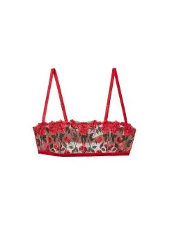 Fleur Du Mal Roses & Thorns Boned Bralette -Lingerie Store bonedbraletteflat1