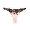 Fleur Du Mal Bow Guipure Embroidery Thong