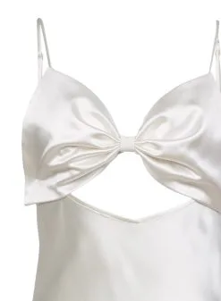 Fleur Du Mal Bow Slip Dress -Lingerie Store bowslipflat2