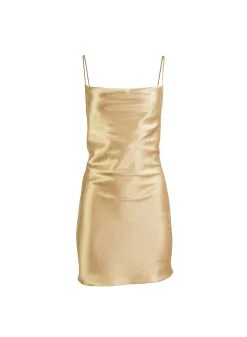 Fleur Du Mal Short Cowl Neck Slip -Lingerie Store bubblyslipflat1