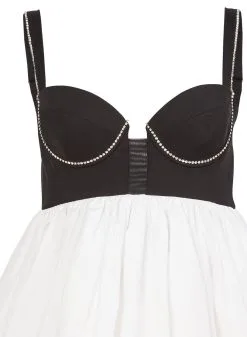 Fleur Du Mal Bustier Babydoll Dress -Lingerie Store bustierbabydollflat2