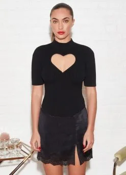 Fleur Du Mal DB Heart Top