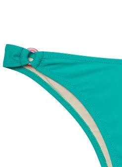 Fleur Du Mal High Leg Bikini Bottom With Rings -Lingerie Store capribottomflat2