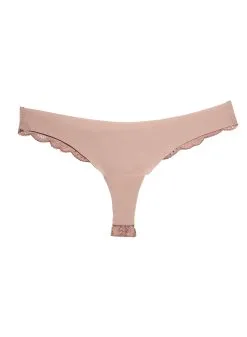 Fleur Du Mal Charlotte Lace Seamless Thong