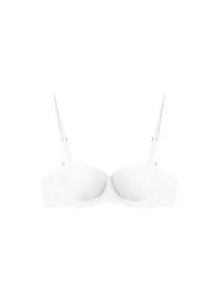 Fleur Du Mal Charlotte Convertible Strapless Bra -Lingerie Store charlottestraplessivoryflat1