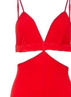 Fleur Du Mal Luxe Matte Jersey Jumpsuit -Lingerie Store cherryjumpsuitflat2