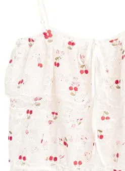 Fleur Du Mal Cherry Lace Cami -Lingerie Store cherrylacecamiflat2