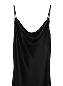 Fleur Du Mal Cowl Neck Slip Dress -Lingerie Store cowl neck slip dress black webcrop