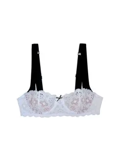 Fleur Du Mal Crochet Lace Balconette Bra