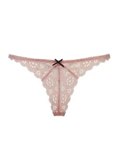 Fleur Du Mal Crochet Lace Slim Thong