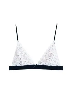 Fleur Du Mal Crochet Lace Triangle Bra