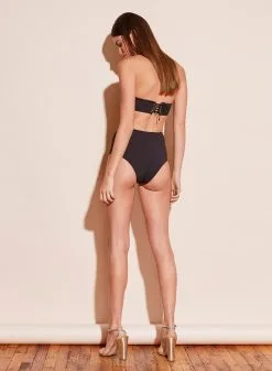 Fleur Du Mal Lace Up High Waist Bikini -Lingerie Store crop 190221 FLEURDUMAL SHOT 06 0717