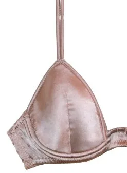 Fleur Du Mal Luxe Plunge Bra -Lingerie Store cropweb luxe plunge bra tan