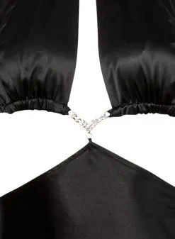 Fleur Du Mal Crystal Cutout Dress -Lingerie Store crystaldressflat2