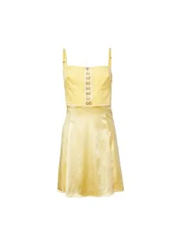 Fleur Du Mal Hook & Eye Bustier Dress -Lingerie Store daffodildress