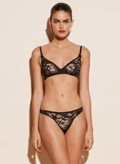 Fleur Du Mal Magnolia Lace Unlined Demi Bra
