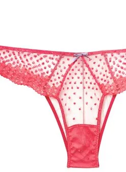 Fleur Du Mal Dotty Cheeky -Lingerie Store dottycheekyflat2