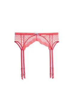 Fleur Du Mal Dotty Garter Belt -Lingerie Store dottygarterflat1