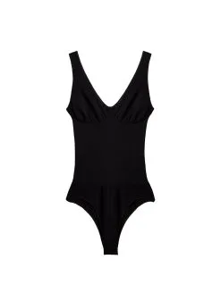 Fleur Du Mal Le Body Control Bodysuit -Lingerie Store essentialscontrolbodysuitblackflat1