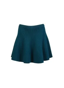Fleur Du Mal Knit Flared Mini Skirt 12 Fleur Du Mal Knit Flared Mini Skirt -Lingerie Store evergreenknitskirtflat1