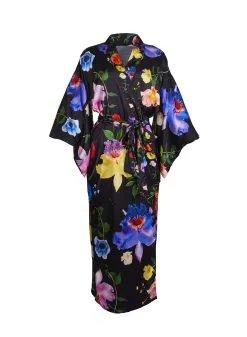 Fleur Du Mal Enchanted Garden Kimono -Lingerie Store floralkimonoflat1