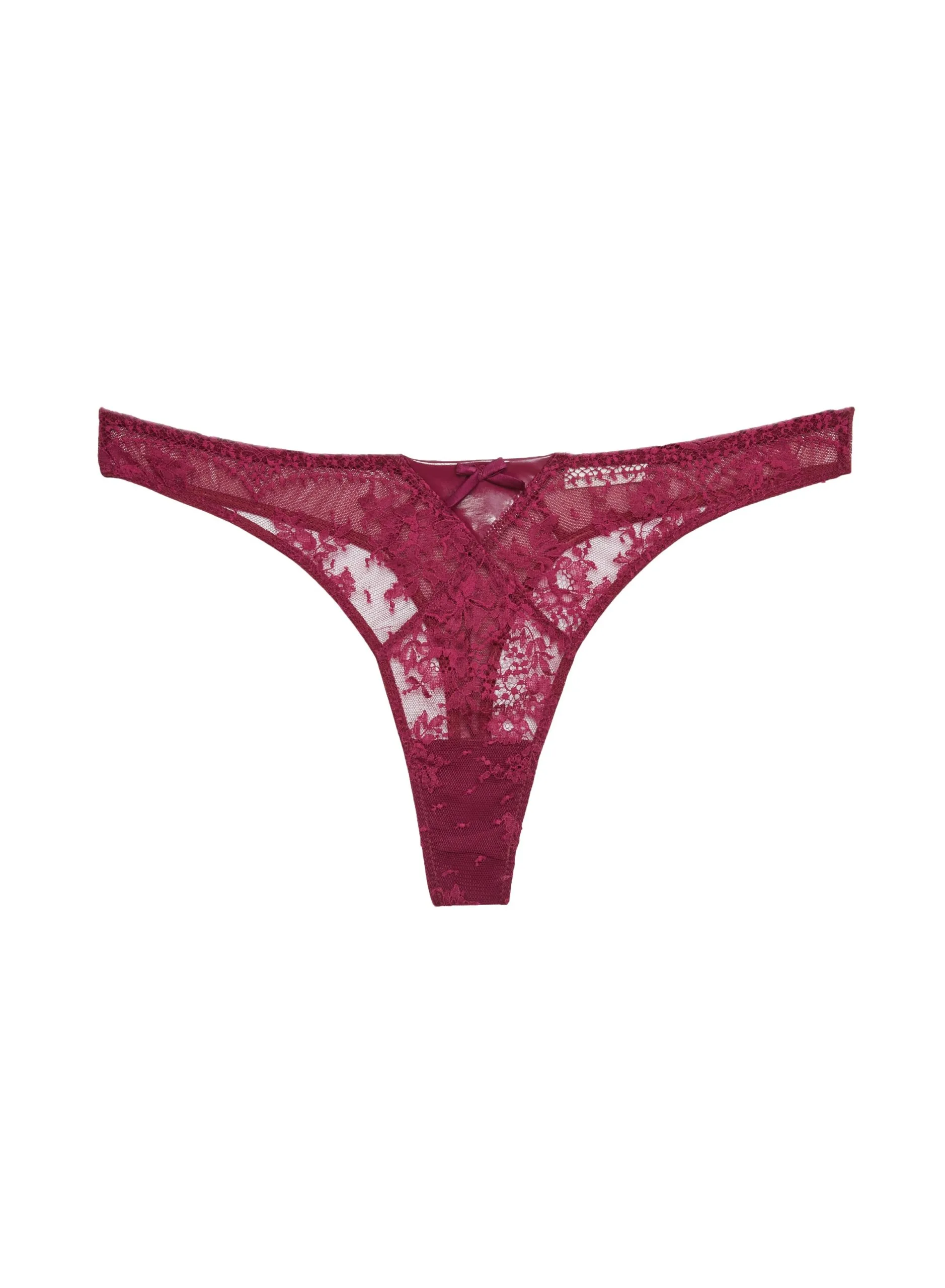 Fleur Du Mal Frankie Lace PVC Thong 2 Fleur Du Mal Frankie Lace PVC Thong - Image 2