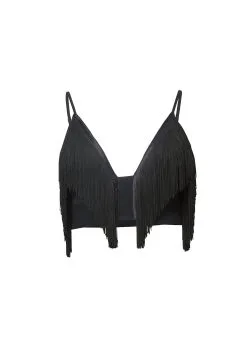 Fleur Du Mal Fringe Bralette -Lingerie Store fringebraletteflat1