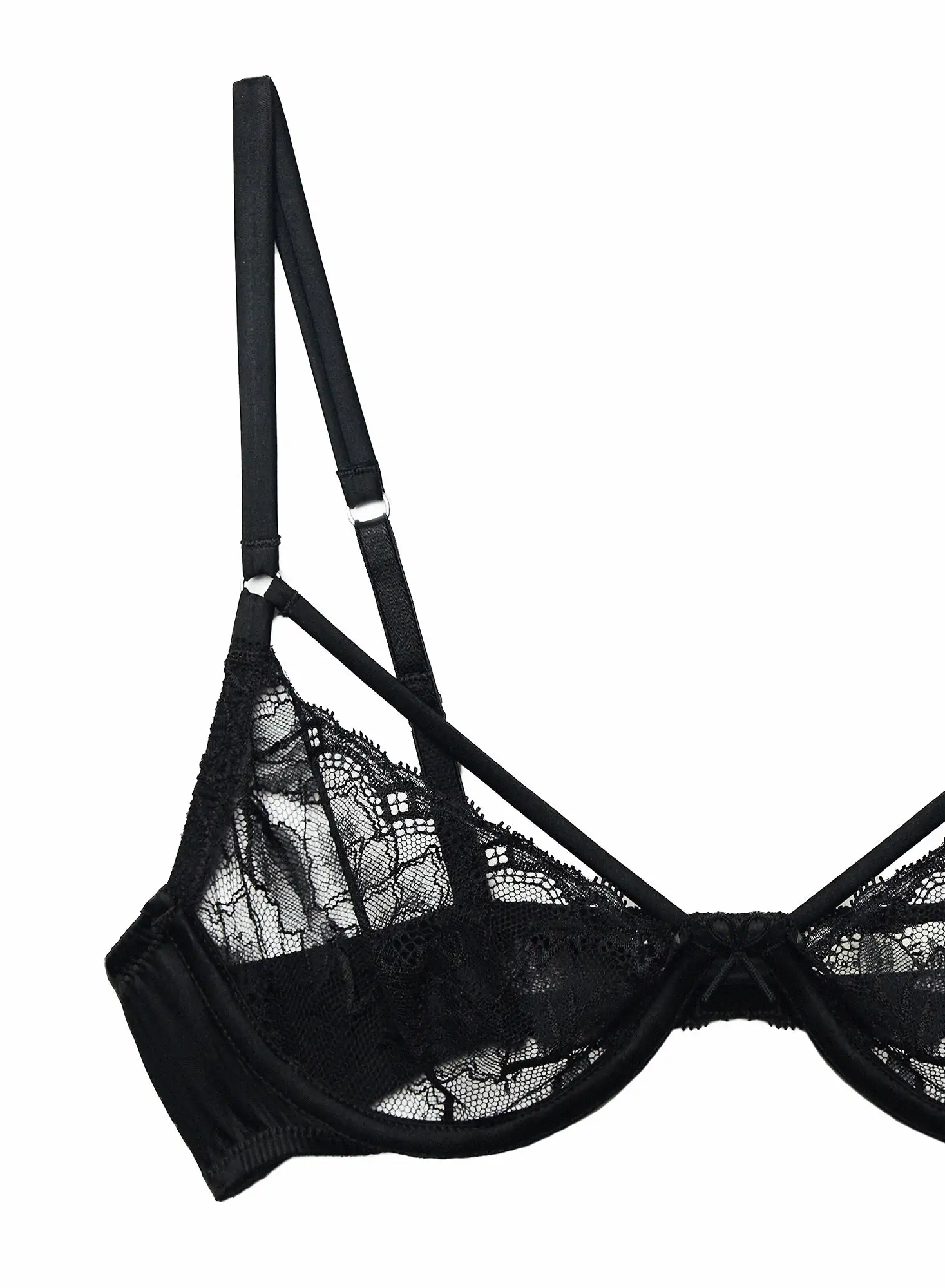 Fleur Du Mal Gardenia Lace Demi Bra 8 Fleur Du Mal Gardenia Lace Demi Bra - Image 8