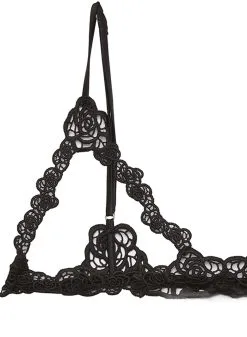 Fleur Du Mal Fleur Guipure Ouvert Bralette -Lingerie Store guipurebraletteflat2