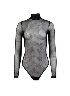 Fleur Du Mal Rhinestone Bodysuit -Lingerie Store hotfixbodysuitflat1