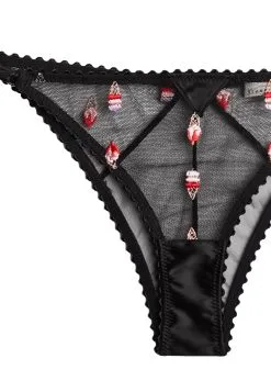 Fleur Du Mal Ice Cream Embroidery Cheeky -Lingerie Store icecreamcheekyflat2