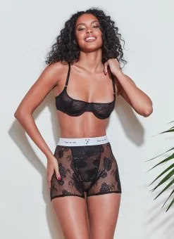 Fleur Du Mal Bouquet Lace Boxer Brief