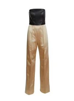 Fleur Du Mal Strapless Tailored Jumpsuit -Lingerie Store jumpsuitflat1