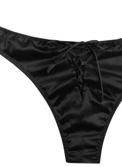 Fleur Du Mal Laced Up Luxe Cheeky -Lingerie Store lacingcheekybackflat2